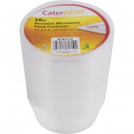 14pk 10oz Round Plastic Food Container