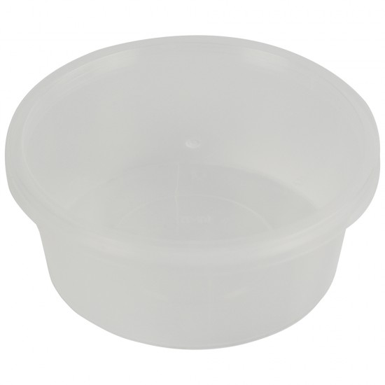 Microwave Plastic Food Containers Round 16oz 5pack PLASTIC DISPOSABLE image