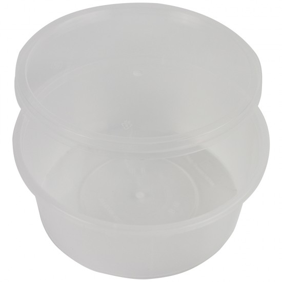 Microwave Plastic Food Containers Round 16oz 5pack PLASTIC DISPOSABLE image