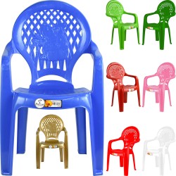 Sturdy Plastic Children's Chair with Hippo Design