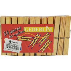 Wooden Cloth Pegs 24pk