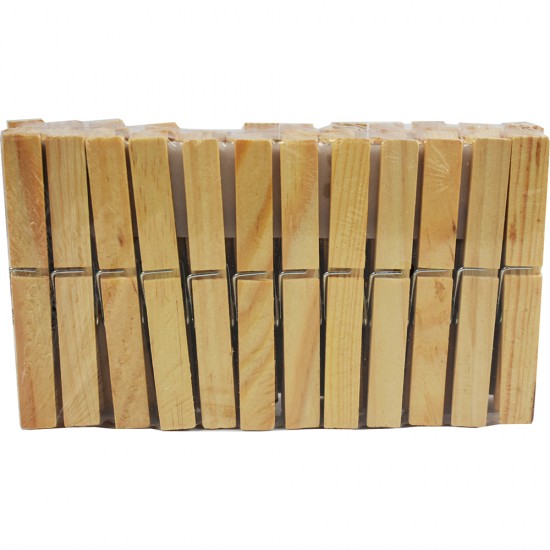 Wooden Cloth Pegs 24pk GARDEN ACCESSORIES image