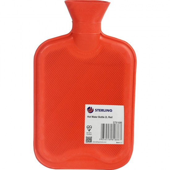 Hot Water Bottle 2L Red image