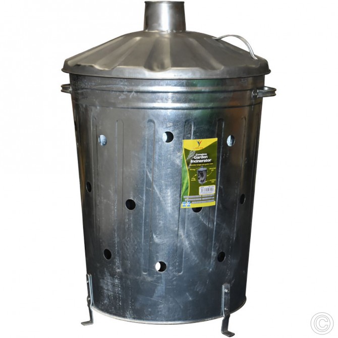 Galvanised Large Incinerator 90L OUTDOOR, INCINERATORS & BINS image