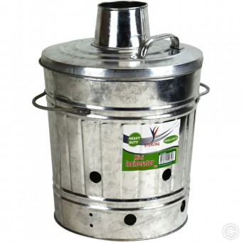 Galvanised Mini Incinerator 15L