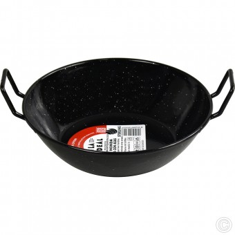 Non Stick Deep Enamel Wok 22cm