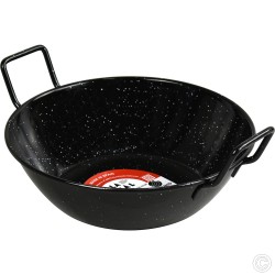 Non Stick Deep Enamel Wok 24cm