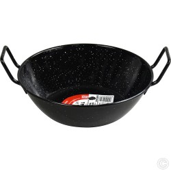 Non Stick Deep Enamel Wok 24cm