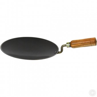 Heavy Duty Iron Curved Bottom Tawa/Pan 12''