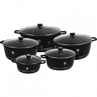 Non Stick Die-Cast Casserole Set 5pc - 20-24-28-30-32cm