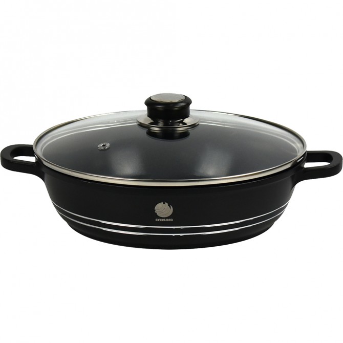 Non Stick Die-Cast Shallow Casserole 24cm Induction image