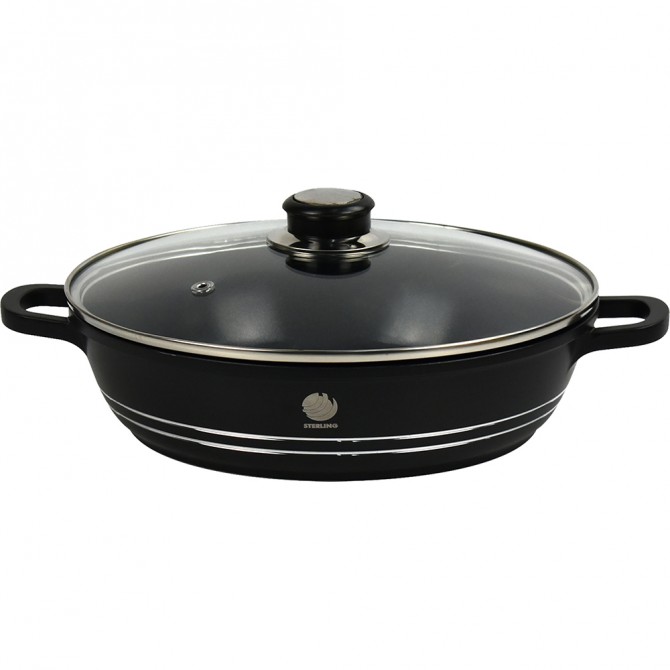 Non Stick Die-Cast Shallow Casserole Pot 28cm NON STICK COOKWARE image