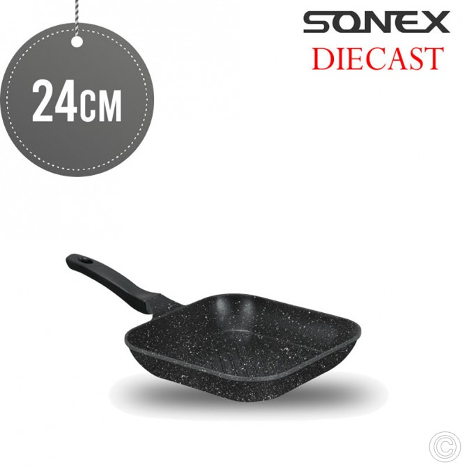 Sonex DieCast MARVEL 24CM Grill Pan Induction NON STICK COOKWARE image