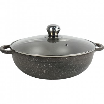 VINTON Non Stick Diecast Wok With Lid 22cm