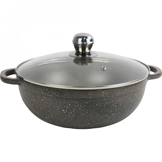 VINTON Non Stick Diecast Wok With Lid 24cm image