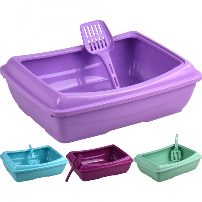 Pet Cat Litter Tray 49x38x15cm PETS image