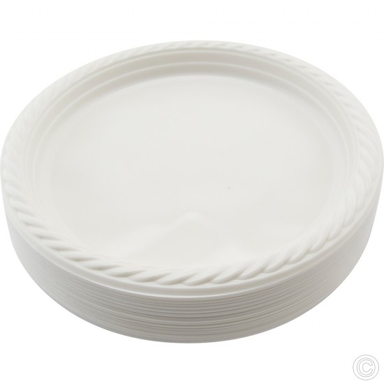 Recyclable Plastic Plates 9 PLASTIC DISPOSABLE image