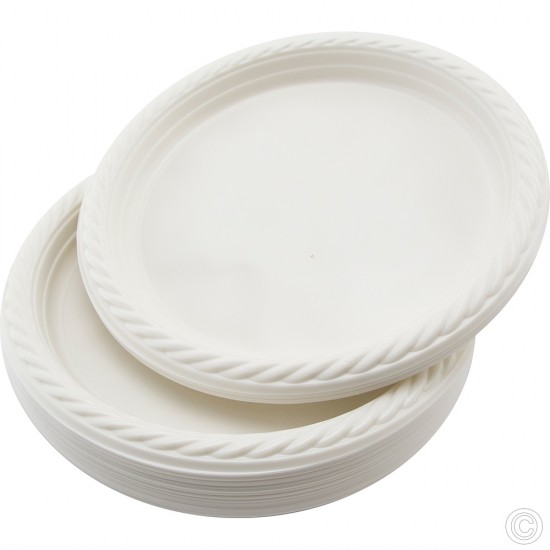 Recyclable Plastic Plates 9 PLASTIC DISPOSABLE image