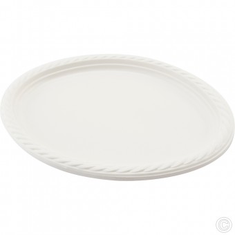 Reusable Oval Plastic Plates 8pack 