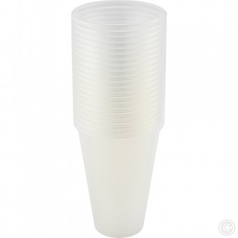 Reusable Plastic Cups 0.5 Pint 20pack Clear