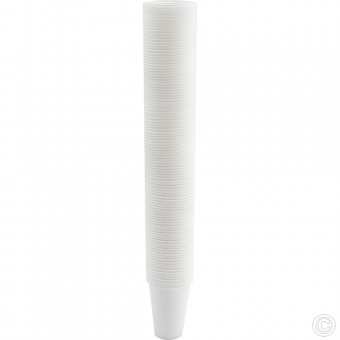 Reusable Plastic Cups 7oz 100pack White