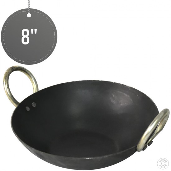 Black Iron Kadai Wok 8 PROF SERIES COOKWARE, COOKWARE image