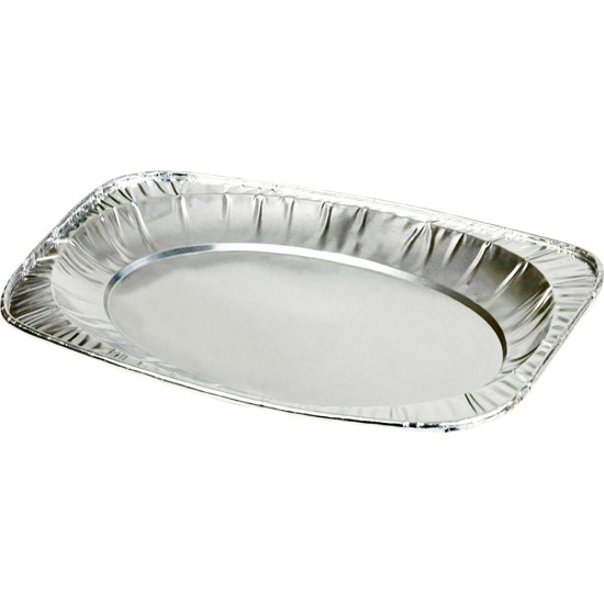 Heavy Duty Aluminium Oval Foil Platter 17