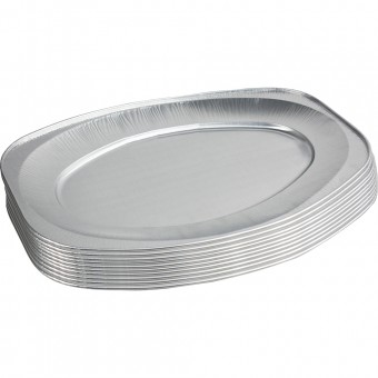 Heavy Duty Aluminium Oval Foil Platter 22