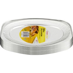 Heavy Duty Aluminium Oval Foil Platter 22