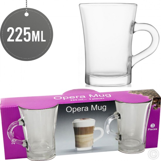 Opera Coffee Mug 225ML 3 pack image