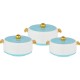 Hot Pot Food Warmer Thermal Insulated Casserole Serving Dish Set Blue Rebel 1-2-3L (3 Pieace Set) SERVEWARE image