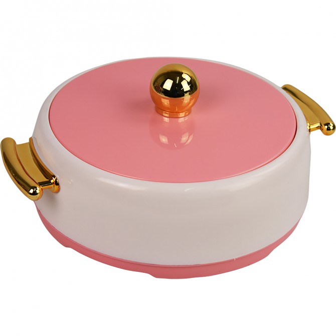 Hot Pot Food Warmer Thermal Insulated Casserole Serving Dish Set Pink Rebel 1-2-3L (3 Pieace Set) image