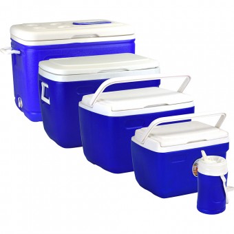 Insulated Cool Ice Box Blue 1-5.5-14-31-61L 5 Piece Set