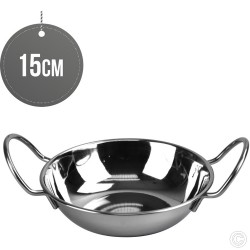 Flat Bottomed Balti Serving Dish 15cm