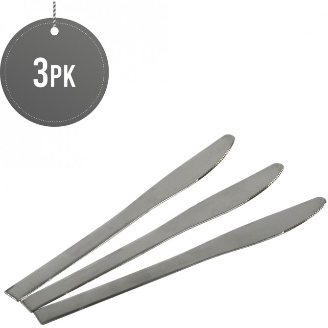 SS Table Knife (Plain) 3 pk SS COOKWARE image