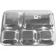 Stainless Steel 5CP Compartment Tray 34x26cm SERVEWARE image