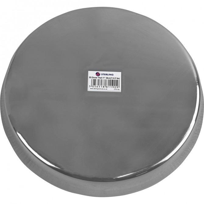 Stainless Steel Dinner Thali 28cm image