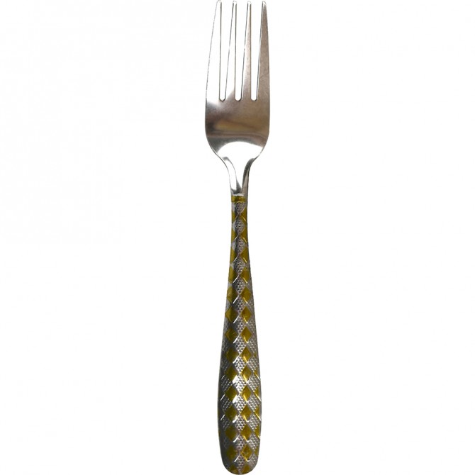 Stainless Steel GOLD Embellish Table Forks 6pk SERVEWARE image