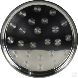 Stainless Steel Round Serving Plate Tray 45cm