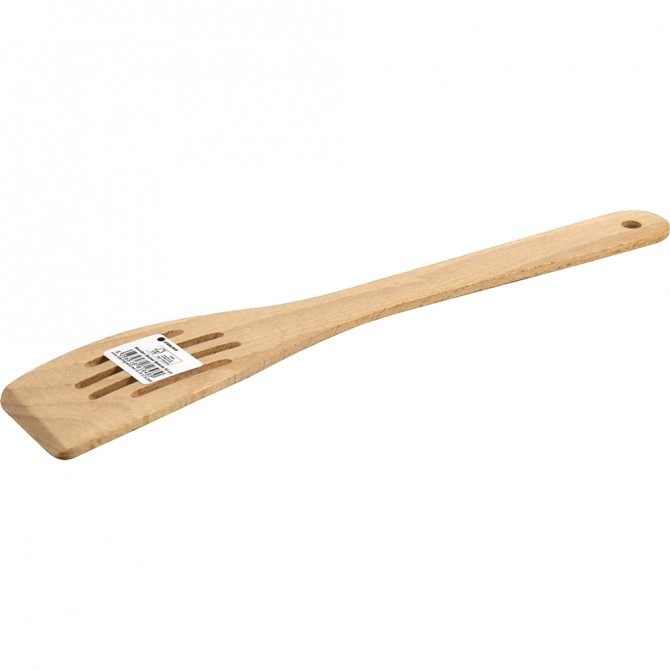 Wooden Slotted Spatula 30 cm image