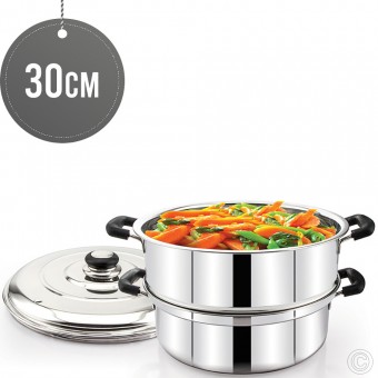 Diamond Stainless Steel Steamer Big 30cm