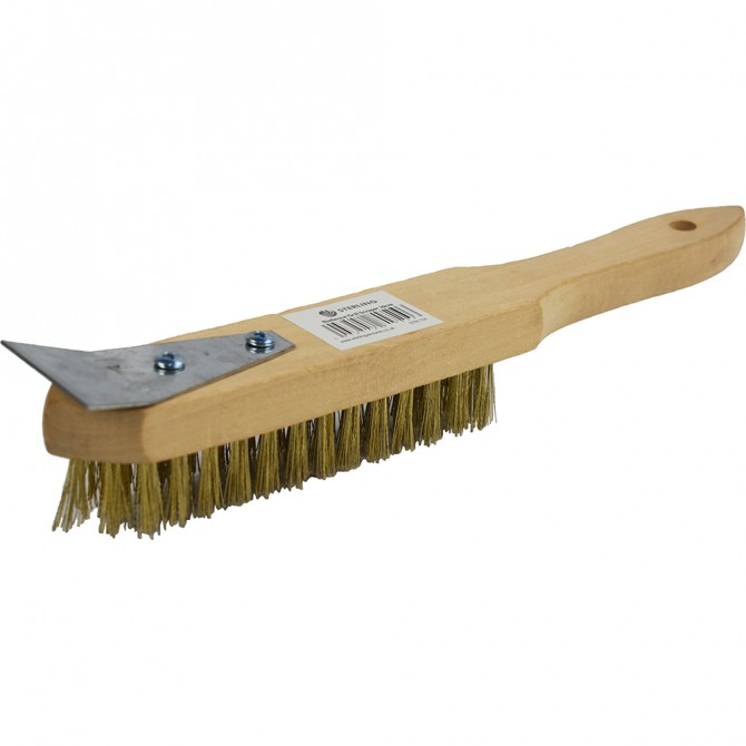 BBQ Grill Cleaning Brush with Scraper image