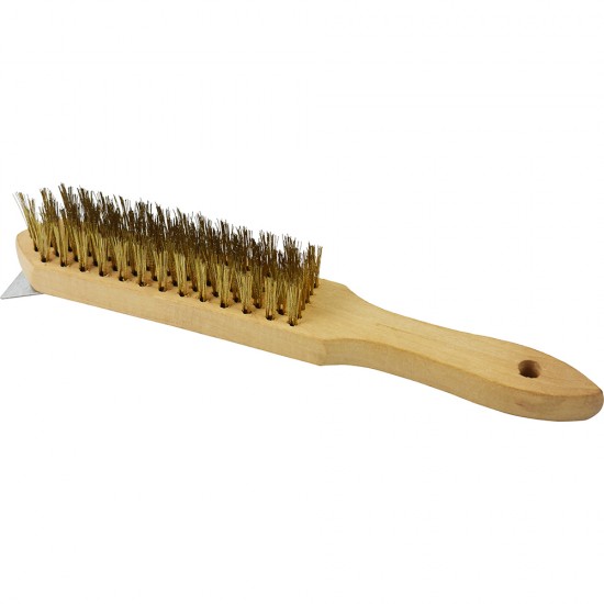 BBQ Grill Cleaning Brush with Scraper image